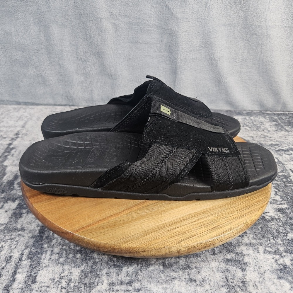 Viktos Ruck Recovery Slide Sandals Mens Size 15 Black Cushioned Slip On